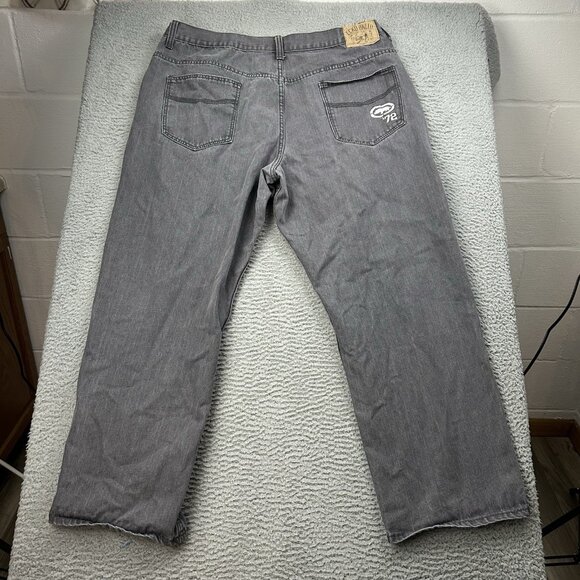 Ecko Unltd Gray Men’s Jeans Baggy Skater Size 40x31 Y2K Loose - Picture 3 of 6